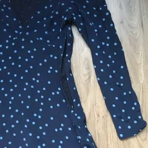 Zara Dresses Nwt Zara Blue Polka Dots Midi Dress Poshmark